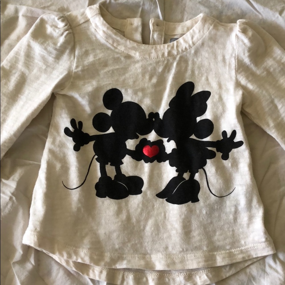 Baby Gap Minnie/Mickey long sleeve